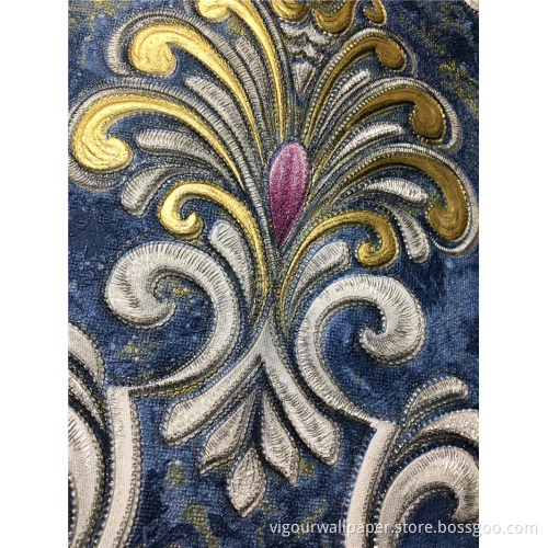 Damacus Deep Emboss Wallpaper for Home decor Wallcovering